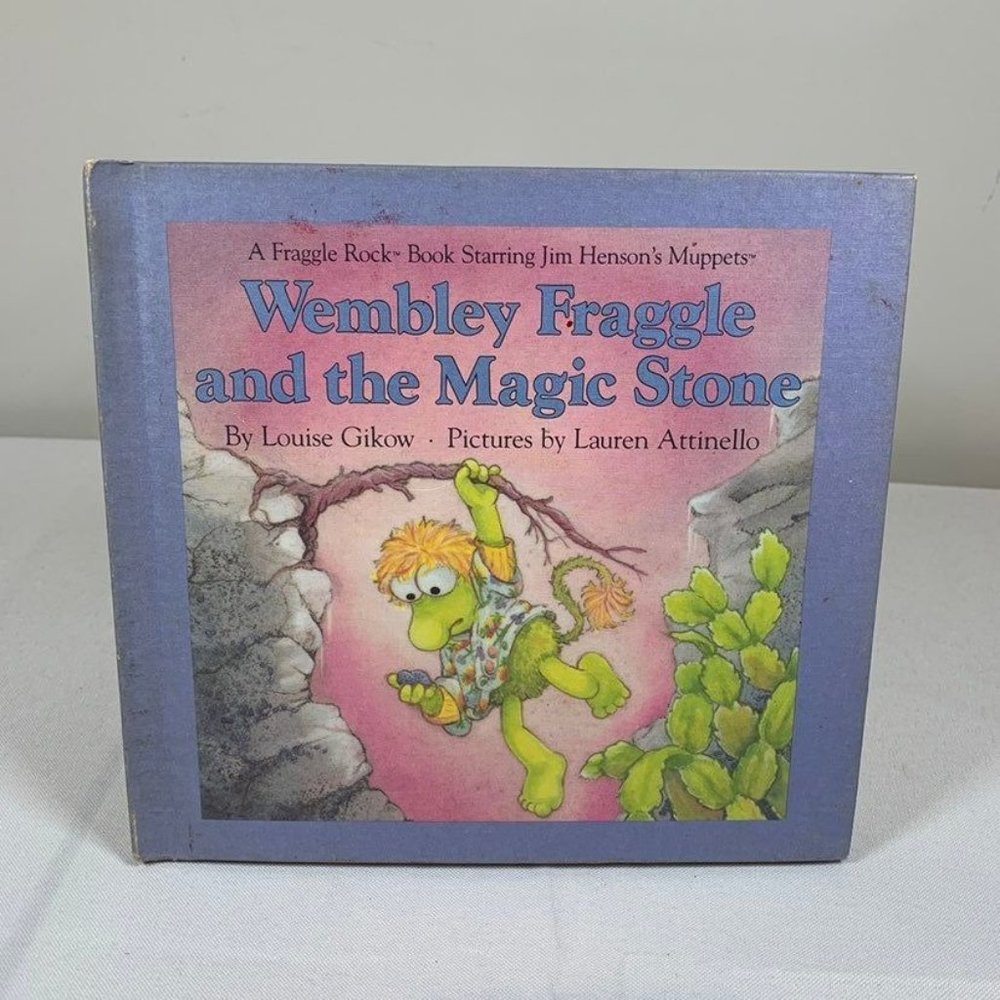 Vintage 1984 Fraggle Rock Hardcover Book Wembly Fraggle and the Magic Stone